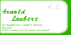 arnold laubert business card